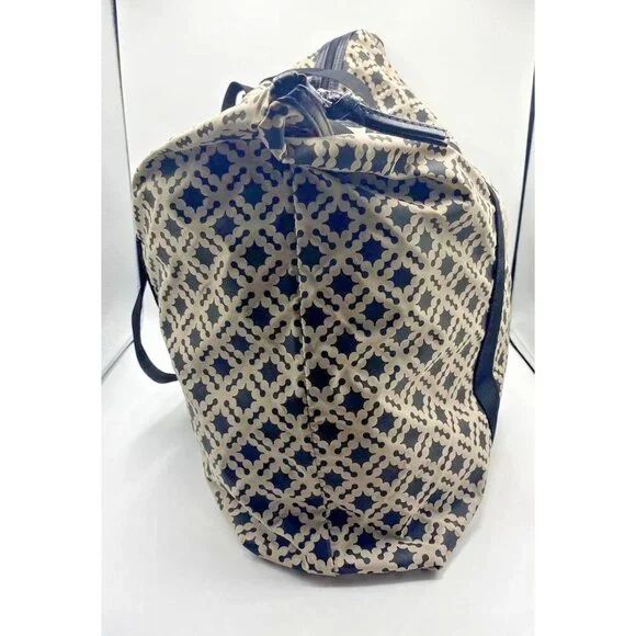 Day Birger et Mikkelson Gweneth Bag Tote Black Beige Travel Weekend Zipper - Picture 2 of 16